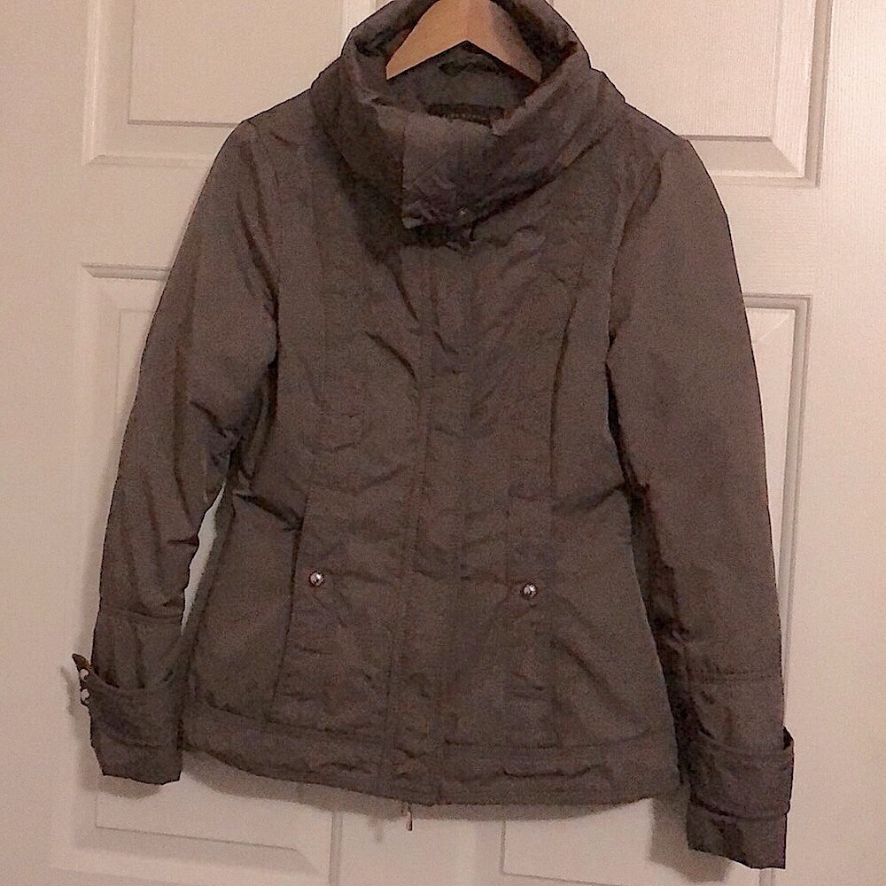 Zara Woman Turtle Neck Double Layer Utility Jacket